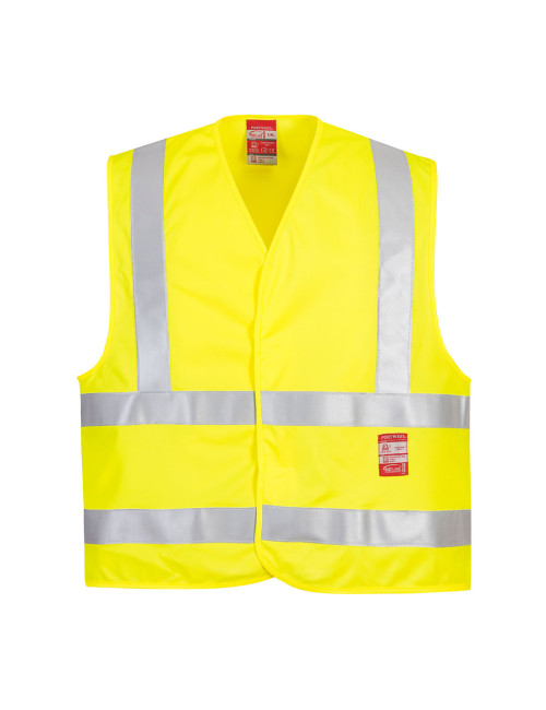 Flame retardant hi-vest yellow Portwest