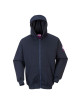 Flame resistant hoodie navy Portwest