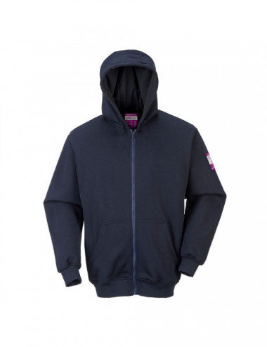 Flame resistant hoodie navy Portwest