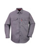 Flame resistant shirt bizflame 88/12 grey Portwest