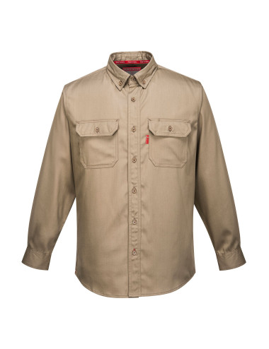 Flammhemmendes Bizflame-Hemd 88/12 Khaki Portwest