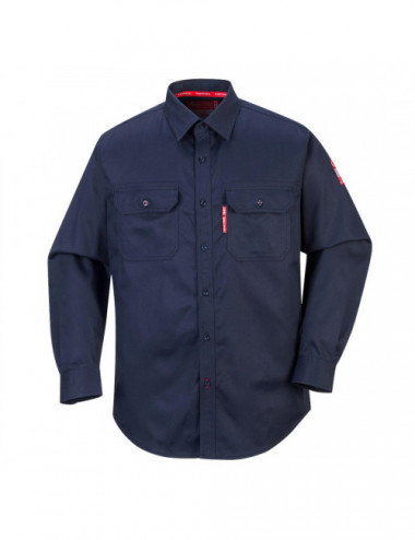 Bizflame 88/12 flame resistant shirt navy Portwest
