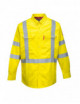 2Trudnopalna koszula ostrzegawcza bizflame 88/12 żółty Portwest