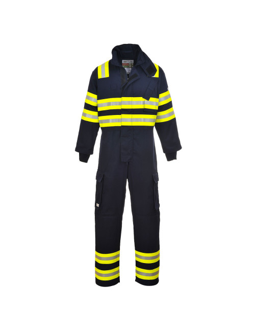 Wildland flame retardant coverall navy Portwest