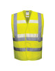 Triple technology glowtex vest yellow Portwest