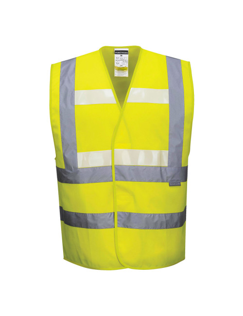 Triple technology glowtex vest yellow Portwest