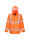 Orangefarbene, gut sichtbare Regenjacke von Portwest
