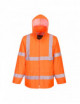 Hi-vis rain jacket orange Portwest
