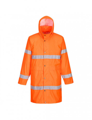 Waterproof hi-vis coat 100cm orange Portwest