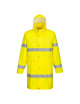 Waterproof hi-vis coat 100cm yellow Portwest