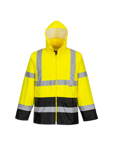 Classic hi-vis yellow/black rain jacket Portwest