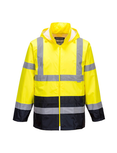 Classic hi-vis rain jacket yellow/navy Portwest