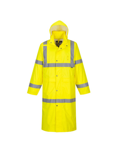 Waterproof hi-vis coat 122cm yellow Portwest