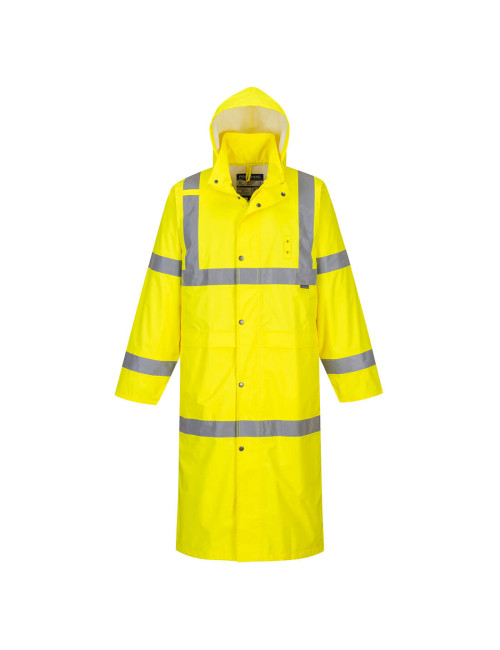 Waterproof hi-vis coat 122cm yellow Portwest