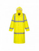 Waterproof hi-vis coat 122cm yellow Portwest