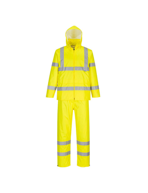 Hi-vis rain suit yellow Portwest
