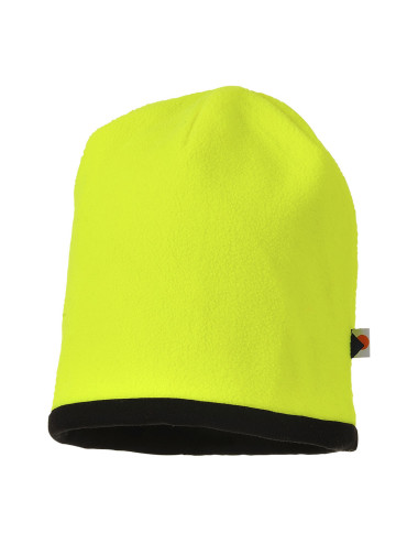 Reversible beanie yellow/black Portwest