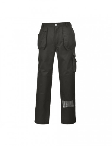 Portwest Spodnie z kieszeniami kaburowymi Slate Czarny