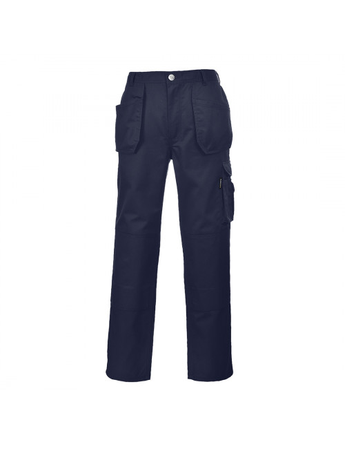 Trousers with holster pockets slate navy tall Portwest