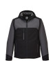 Softshell (3l) kx3 hooded black/grey Portwest