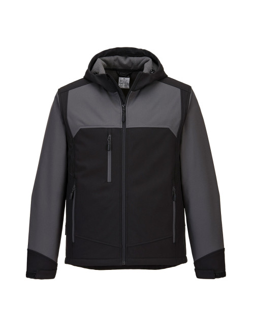 Softshell (3l) kx3 hooded black/grey Portwest