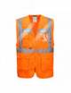 2Executive led vest orion orange Portwest