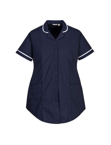 Marineblaue Stretch-Umstandstunika von Portwest