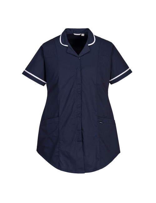 Stretch maternity tunic navy Portwest