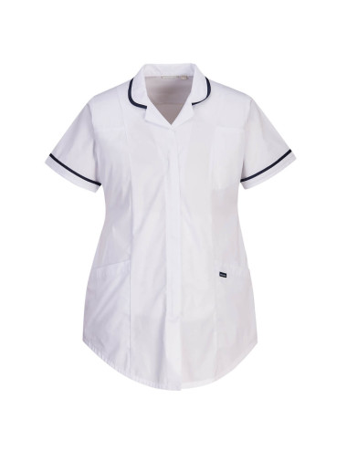 Stretch maternity tunic white Portwest