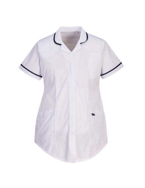 Stretch maternity tunic white Portwest