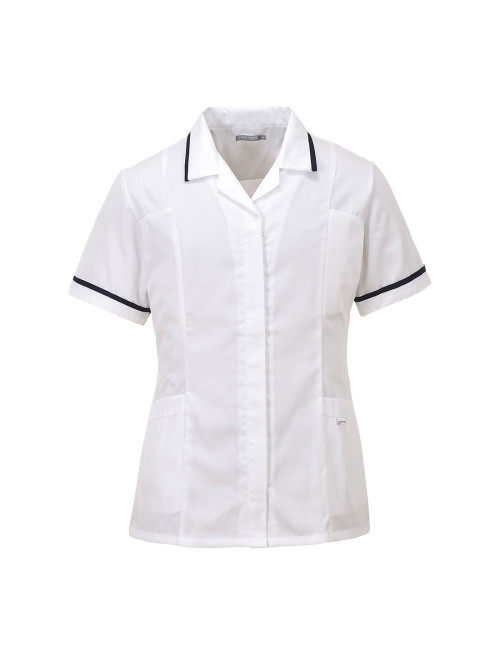 Women`s classic tunic white Portwest