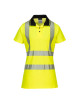 Portwest Damen-Poloshirt mit hoher Sichtbarkeit, gelb/schwarz