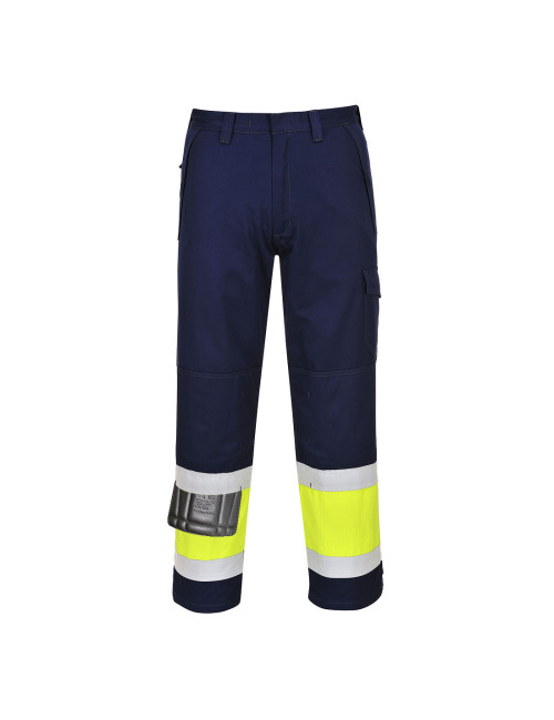 Modaflame Warnschutzhose Gelb/Marineblau Tall Portwest