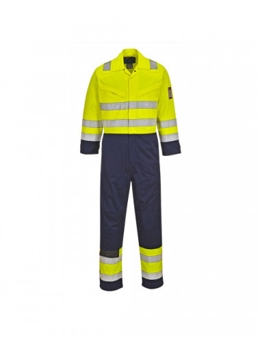 Modaflame hi-vis coverall yellow/navy Portwest
