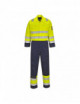 2Modaflame hi-vis coverall yellow/navy Portwest