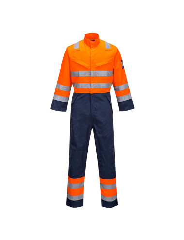 Modaflame ris hi-vis coverall orange/navy Portwest
