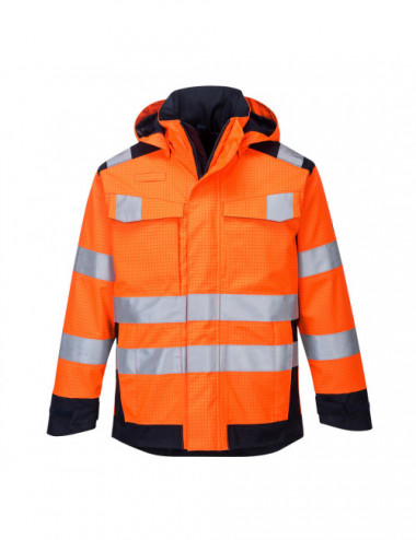 Modaflame multi norm arc jacket orange/navy Portwest