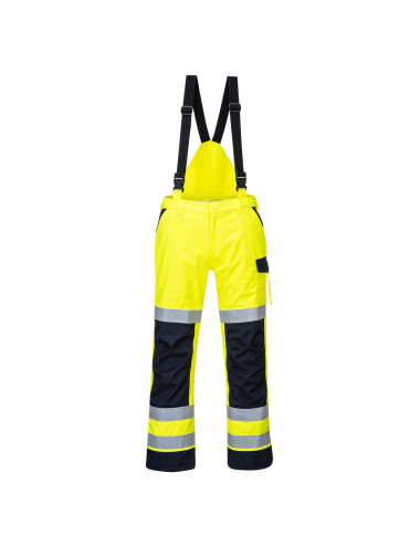 Ogrodniczki modaflame multi norm arc żółto/granatowy Portwest