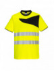 PW2 Warn-T-Shirt gelb/schwarz Portwest