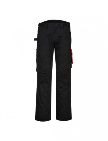 Spodnie pw2 czarno/czerwony Portwest