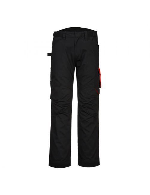 Spodnie pw2 czarno/czerwony Portwest