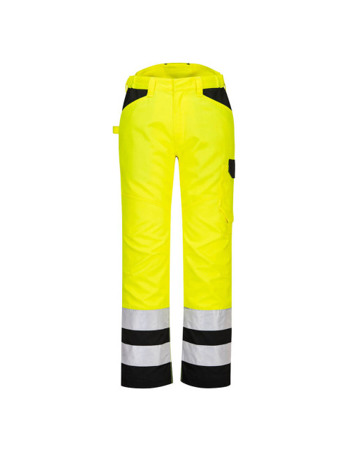 Pw2 hi-vis trousers yellow/black Portwest