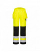 Pw2 hi-vis trousers yellow/black Portwest