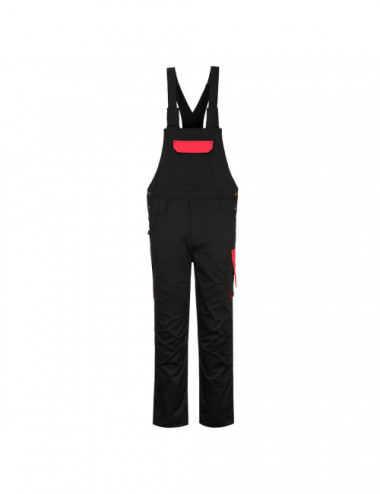 Dungarees pw2 black/red Portwest