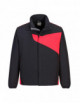 Pw2 softshell jacket (2l) black/red Portwest