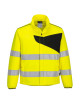 PW2 Warn-Softshelljacke (2l) gelb/schwarz Portwest