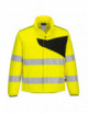 Hi-vis softshell jacket pw2 (2l) yellow/black Portwest