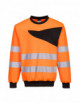 Warnschutz-Sweatshirt PW2 orange/schwarz Portwest