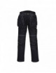 2Pw3 stretch work trousers with holster pockets black Portwest