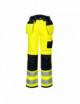Pw3 stretch hi-vis trousers yellow/black Portwest